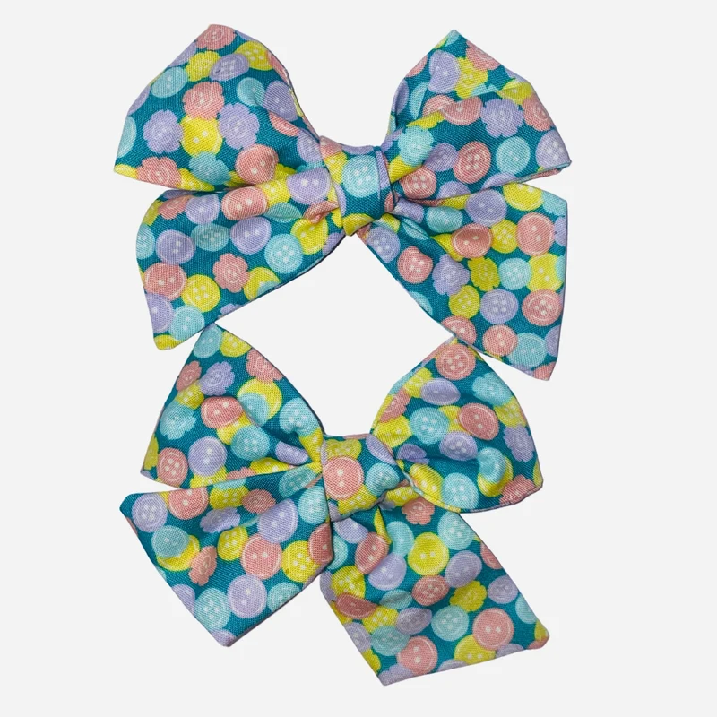 Colorful Two Hair Bows