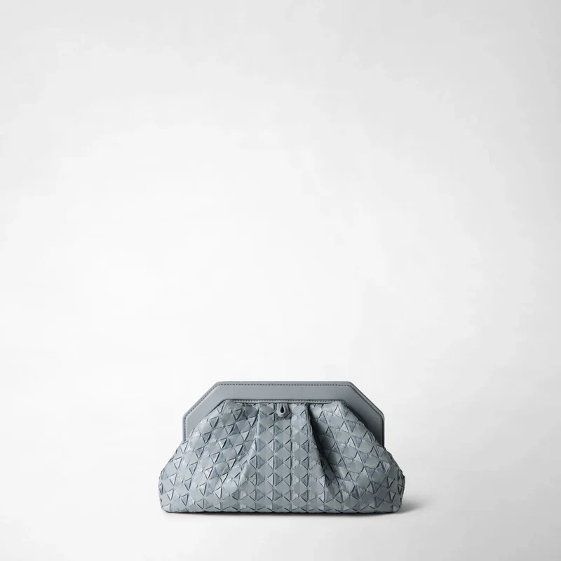 SECRET CLUTCH BAG IN MOSAICO AND ELAPHE